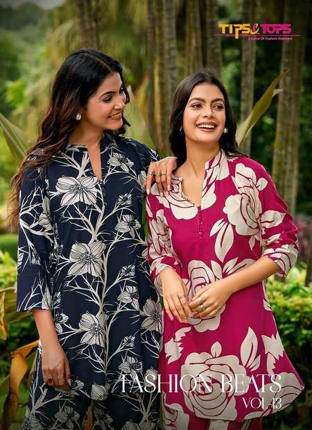 Fashion Beats Vol 13 By Tips And Tops Rayon Printed Co Ord Set Orders In India